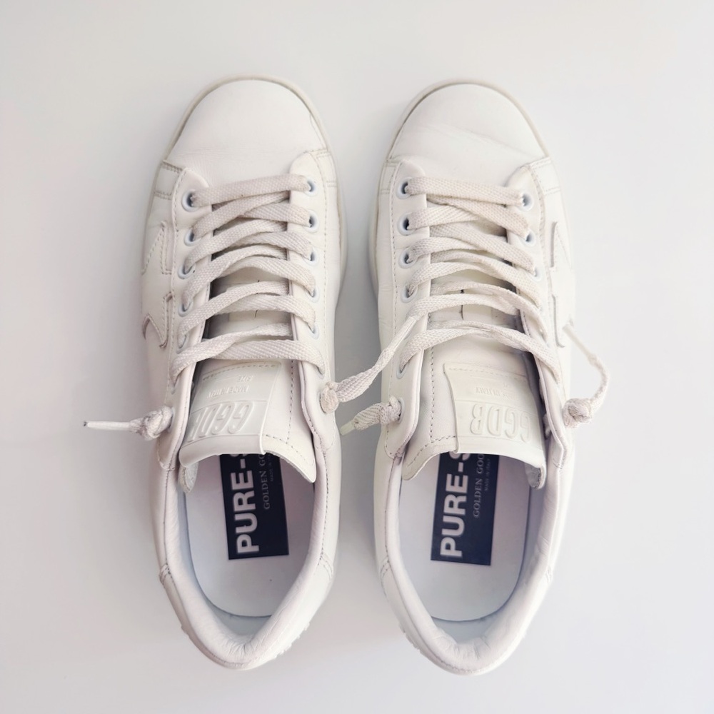 Golden Goose White Pure Star Sneakers